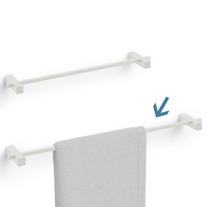 Zack Barra Toalla Blanco 66 cm Colección Carvo